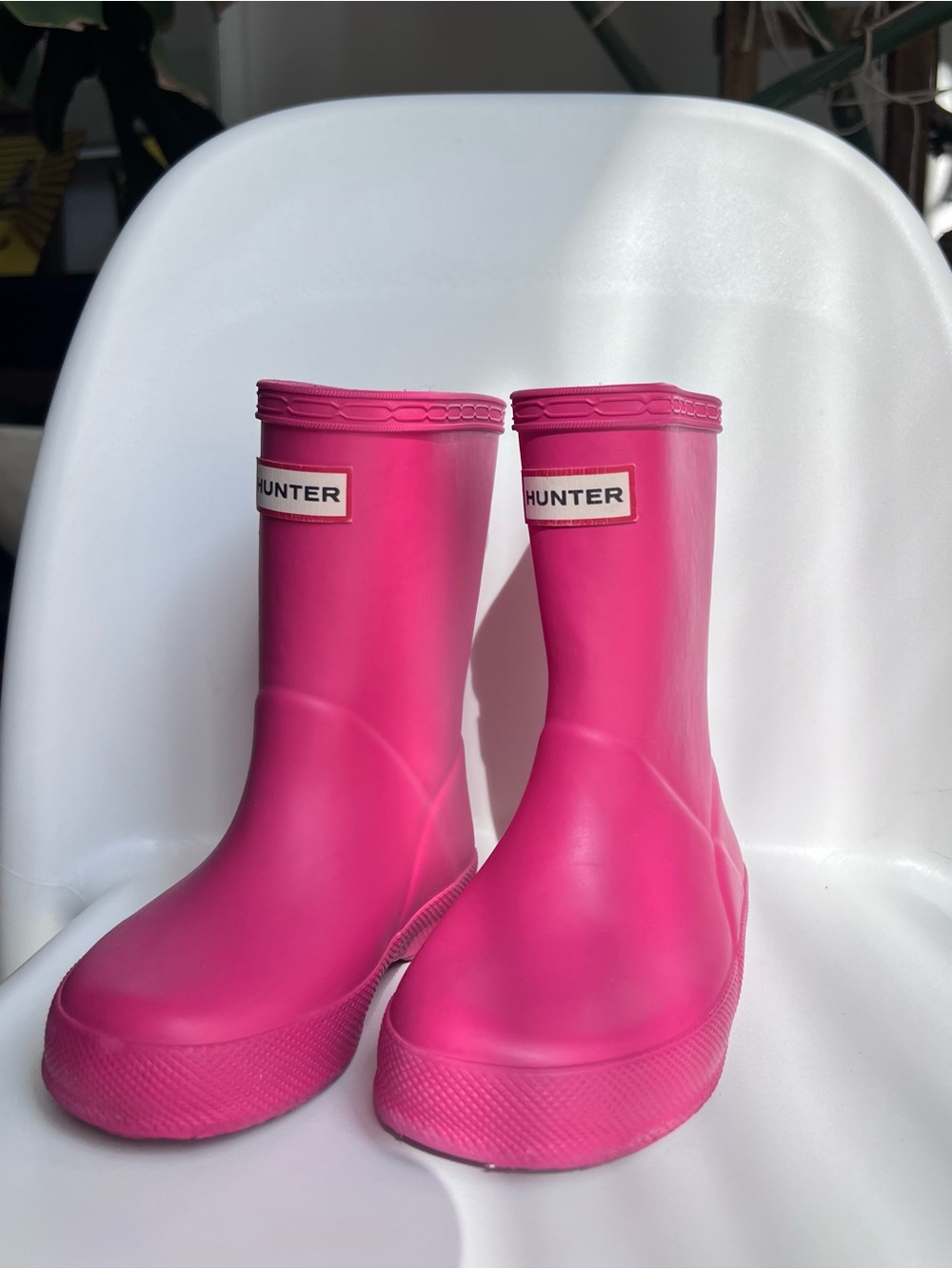 Hunter Kids Hot Pink Rain Boots